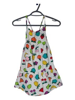 Hanna Andersson Chasing Summer Maxi Dress Tiered Fruit Print Size 4